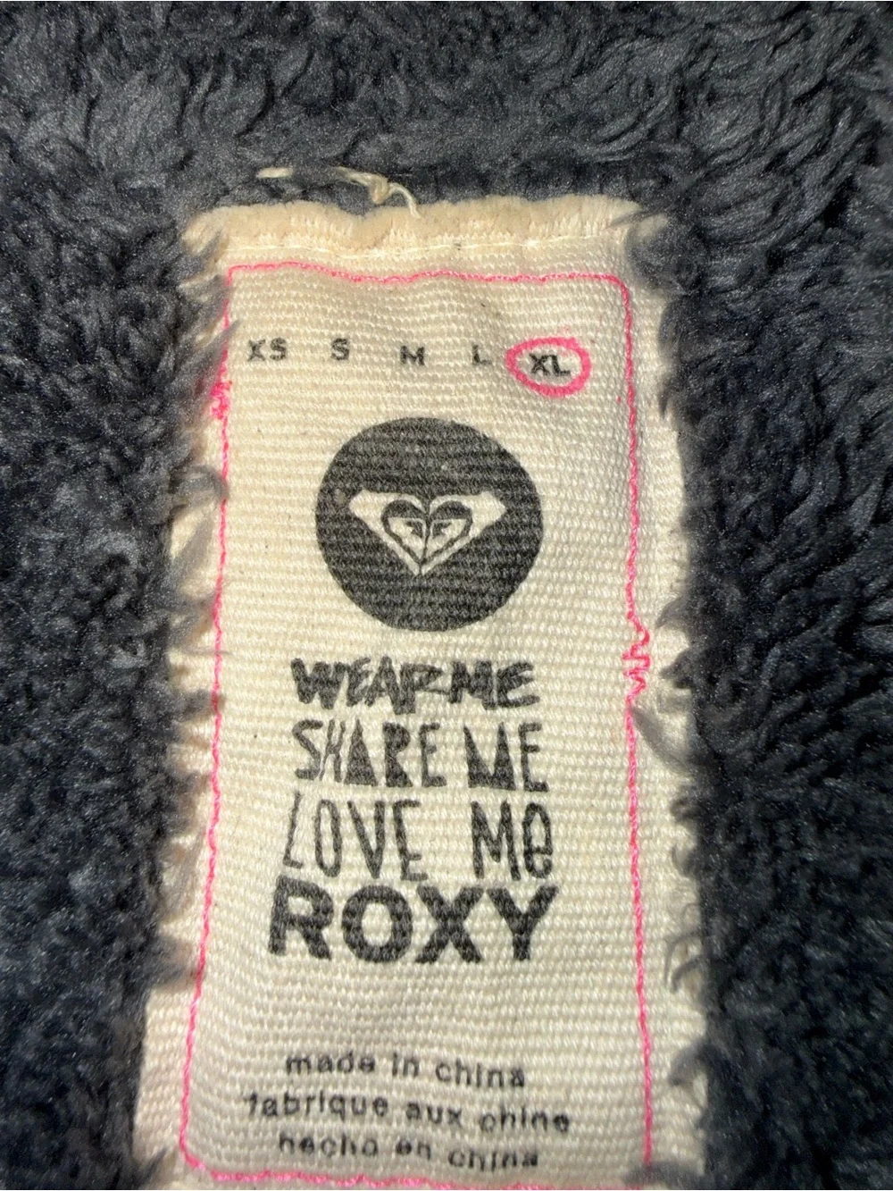 Roxy Heather Gray Teddy Hooded Double-Breasted Jacket